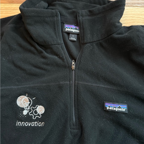 Patagonia Men's Black Half-Zip Sweater - Picture 2 of 6